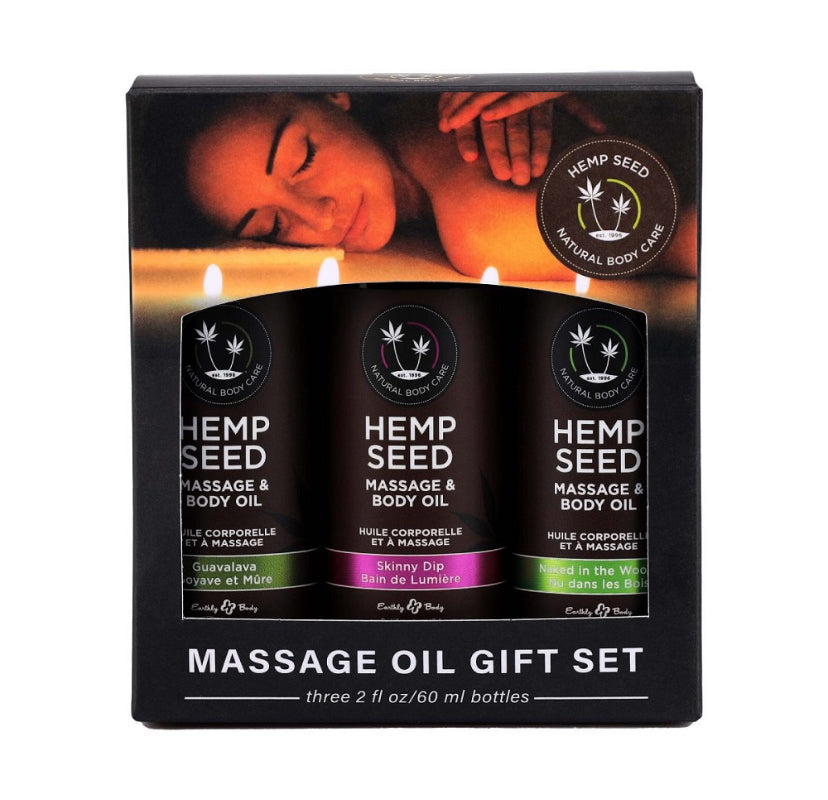 Earthly Body Massage Oil Gift Set Box